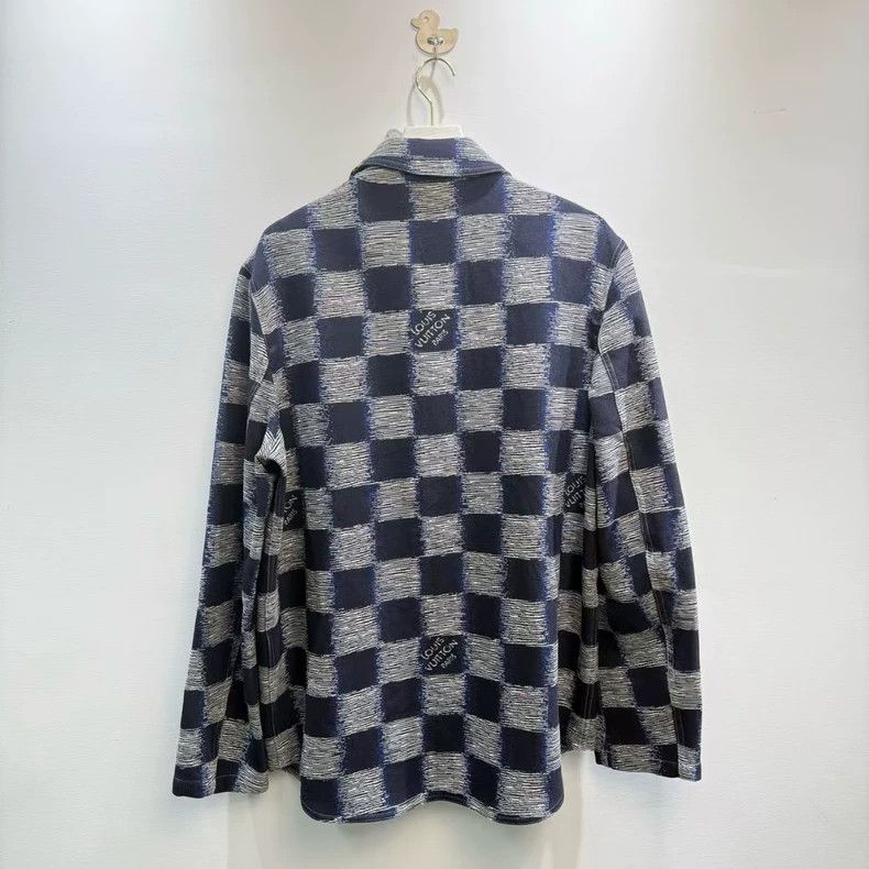Louis Vuitton Louis Vuitton Checkered Print Jacket with Logo-yf Size US XL / EU 56 / 4 - 4 Thumbnail
