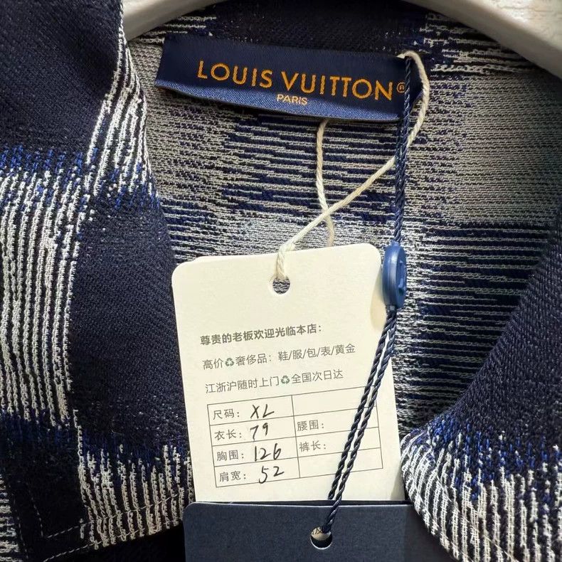 Louis Vuitton Louis Vuitton Checkered Print Jacket with Logo-yf Size US XL / EU 56 / 4 - 2 Thumbnail