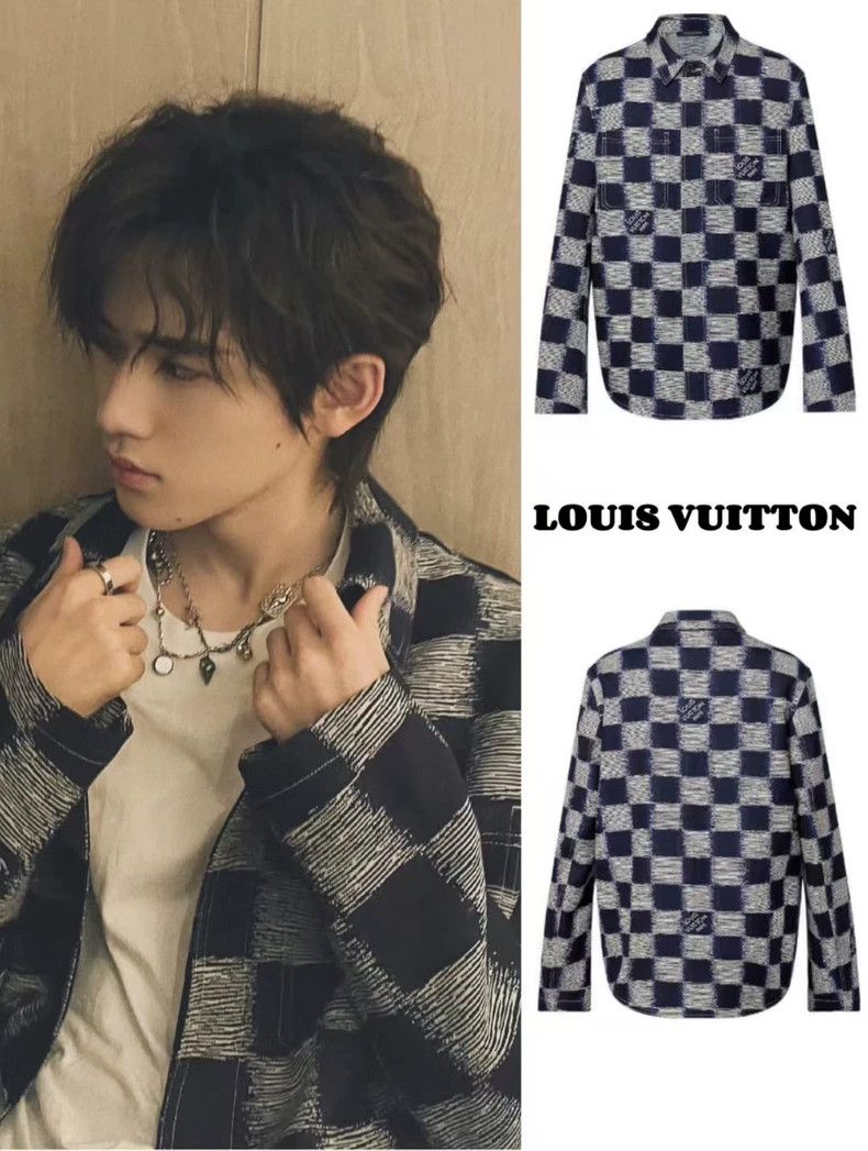 Louis Vuitton Louis Vuitton Checkered Print Jacket with Logo-yf Size US XL / EU 56 / 4 - 6 Thumbnail