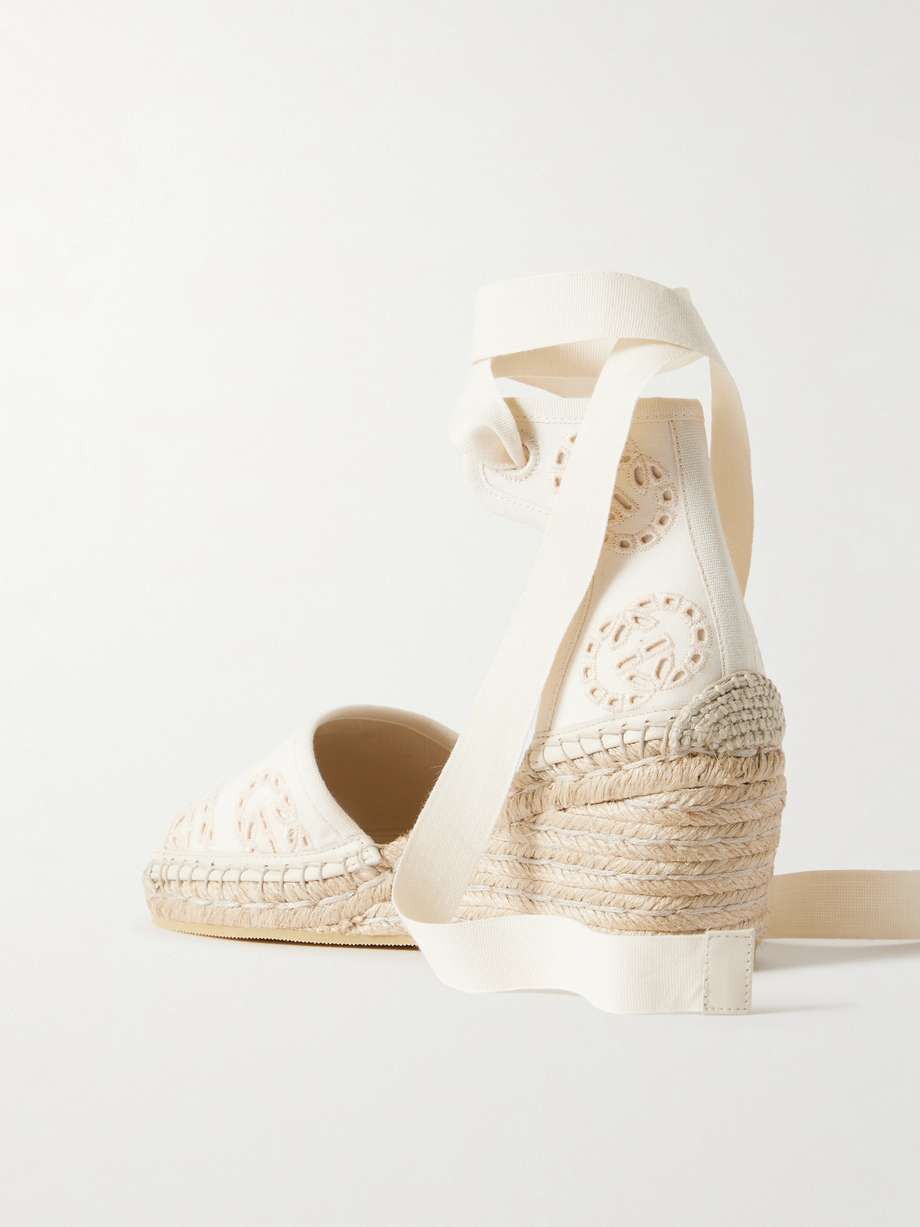 Gucci Gucci Interlocking G Canvas Espadrille Platforms SIZE 40 Size ONE SIZE - 2 Thumbnail