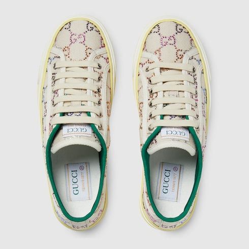 Gucci Gucci Tennis 1977 GG Crystal Sneakers SIZE 38.5 Size ONE SIZE - 2 Thumbnail