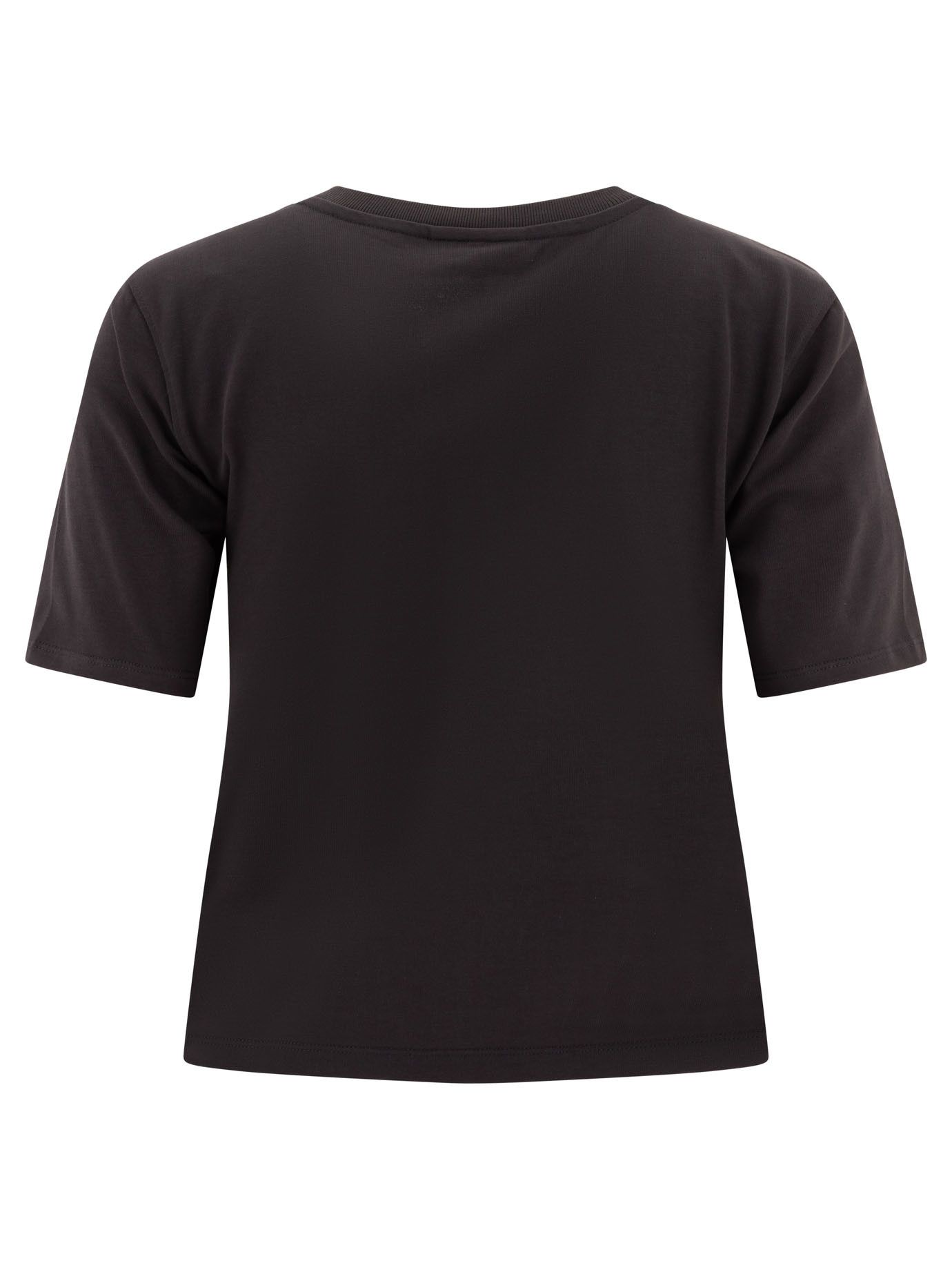 Ganni Cotton T-Shirt With Logo Size XS / US 0-2 / IT 36-38 - 2 Thumbnail