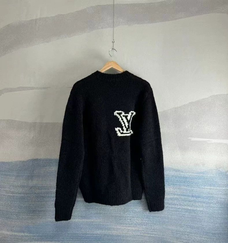 Louis Vuitton Louis Vuitton Black Teddy Wool Sweater-yf Size US M / EU 48-50 / 2 - 3 Thumbnail