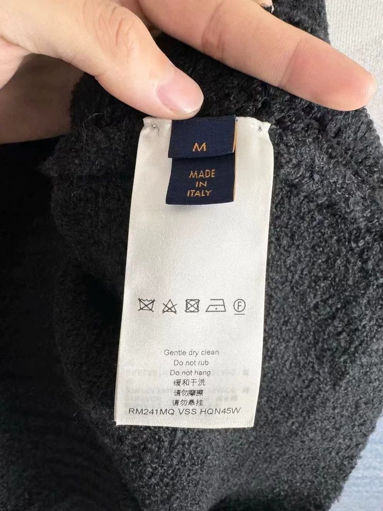 Louis Vuitton Louis Vuitton Black Teddy Wool Sweater-yf Size US M / EU 48-50 / 2 - 4 Thumbnail