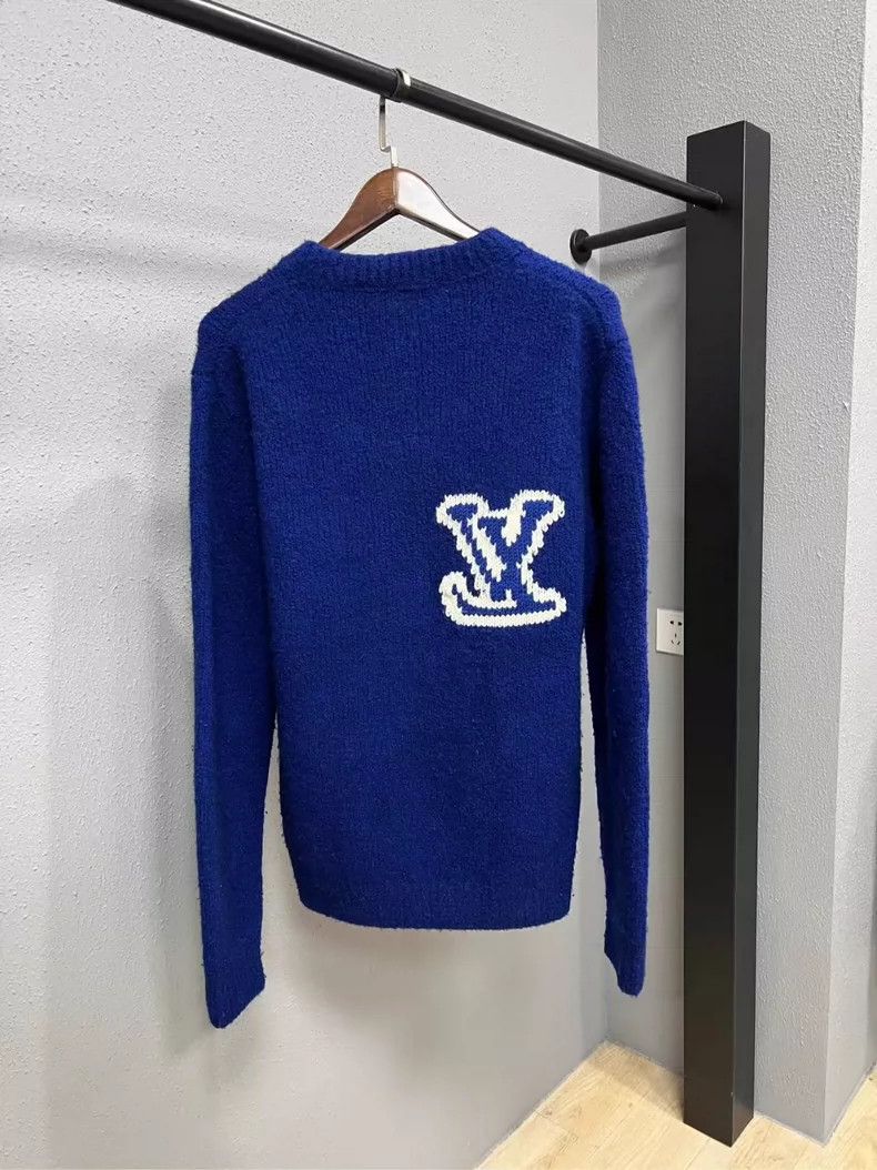 Louis Vuitton Blue Logo Sweater by Louis Vuitton-yf Size US L / EU 52-54 / 3 - 2 Thumbnail