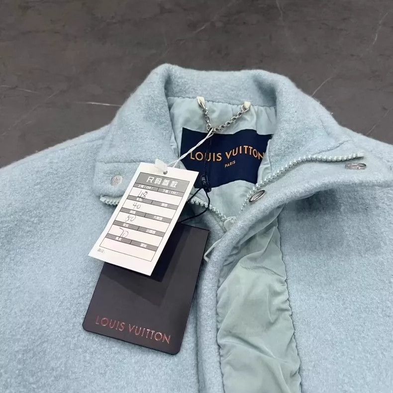 Louis Vuitton Louis Vuitton Blue Half-Zip Jacket with Logo-yf Size US L / EU 52-54 / 3 - 3 Thumbnail