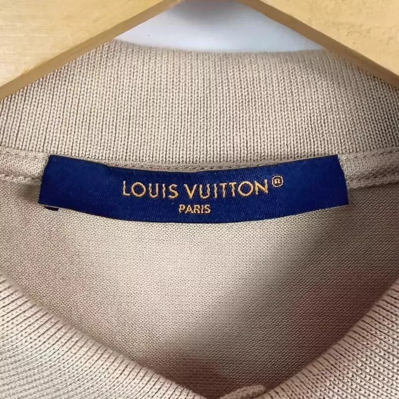Louis Vuitton LV Logo Khaki Short Sleeve Polo Shirt-yf Size US M / EU 48-50 / 2 - 3 Thumbnail