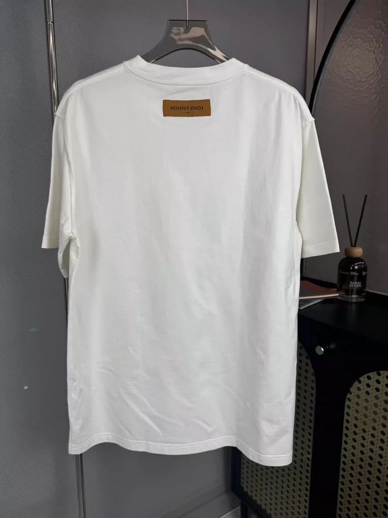 Louis Vuitton Louis Vuitton White Logo Short Sleeve Shirt-yf Size US XXL / EU 58 / 5 - 2 Thumbnail