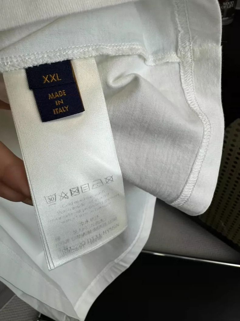 Louis Vuitton Louis Vuitton White Logo Short Sleeve Shirt-yf Size US XXL / EU 58 / 5 - 4 Thumbnail