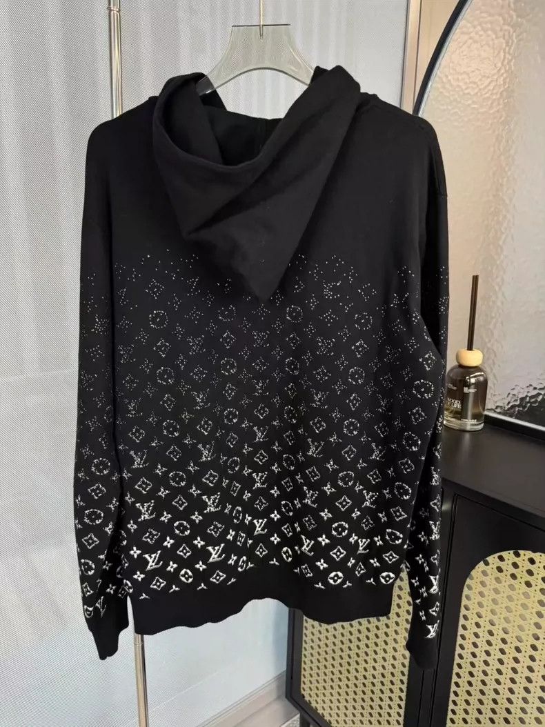 Louis Vuitton Louis Vuitton Black and White Gradient Hoodie-yf Size US L / EU 52-54 / 3 - 2 Thumbnail