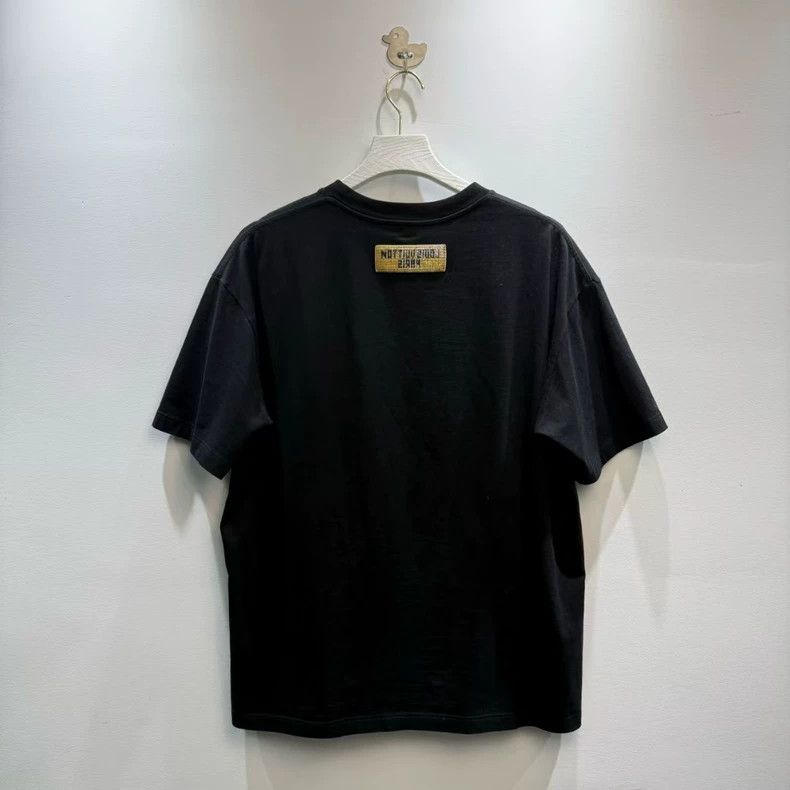 Louis Vuitton Louis Vuitton Black Beaded Short Sleeve T-Shirt-yf Size US L / EU 52-54 / 3 - 4 Thumbnail