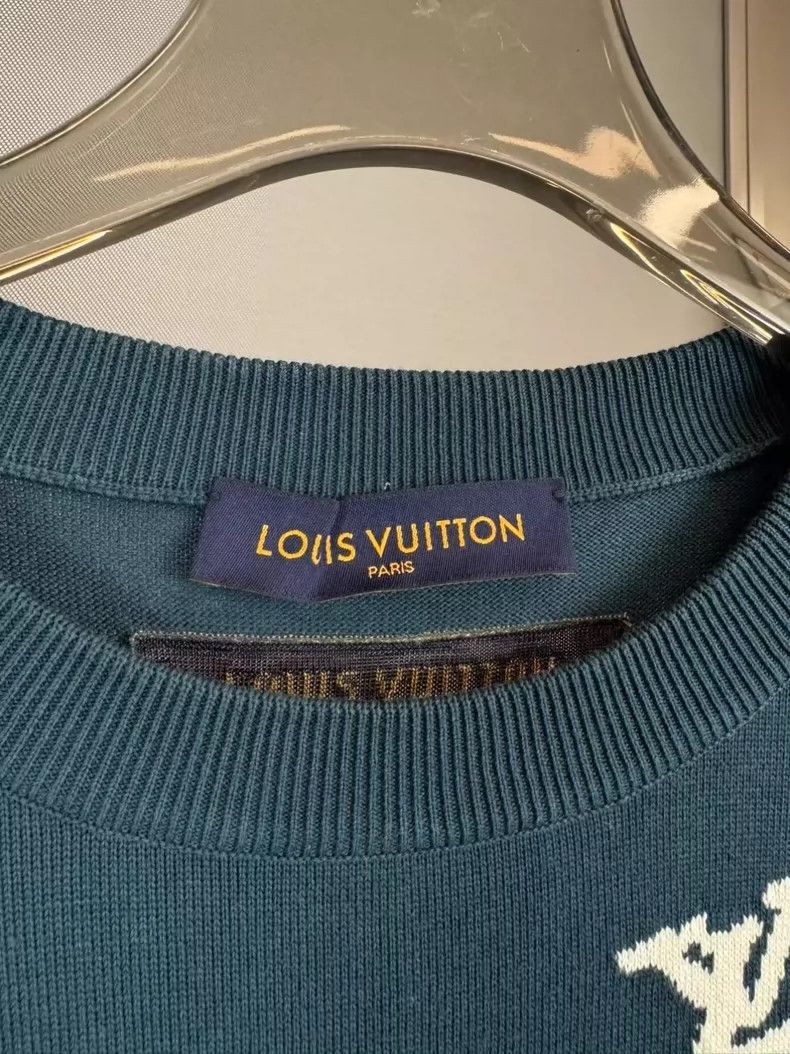 Louis Vuitton Louis Vuitton Embroidered Short Sleeve Knit Top-yf Size US L / EU 52-54 / 3 - 3 Thumbnail
