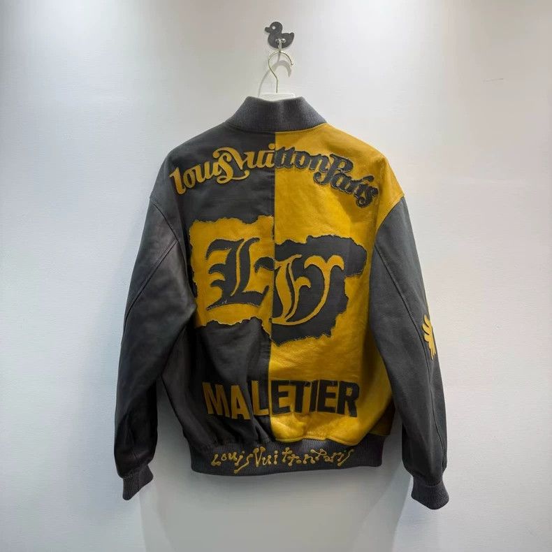 Louis Vuitton Louis Vuitton Black Yellow Baseball Jacket-yf Size US L / EU 52-54 / 3 - 5 Thumbnail