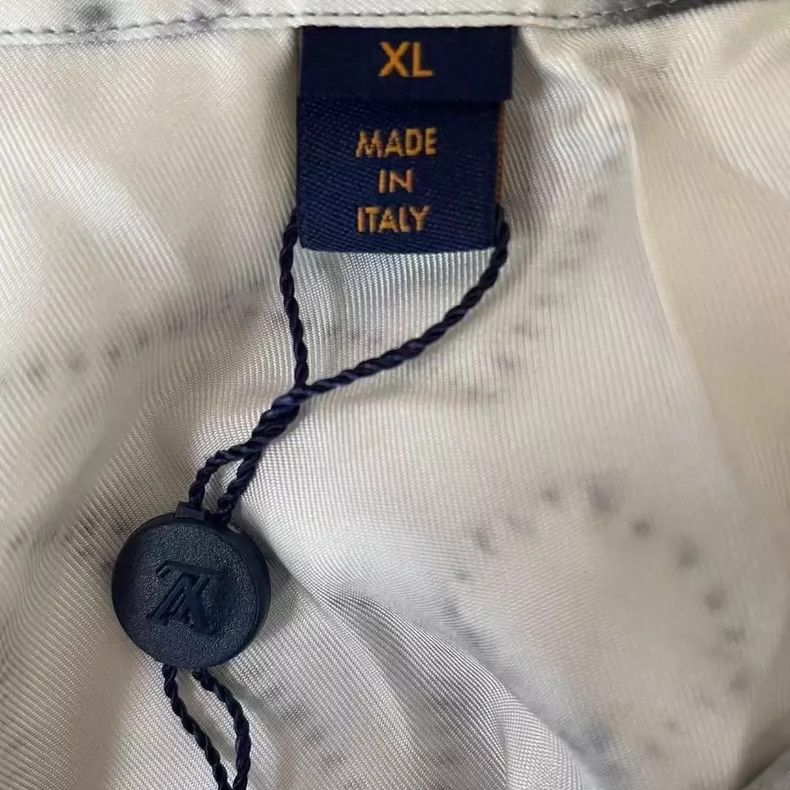 Louis Vuitton Louis Vuitton Silk Logo Short Sleeve Shirt-yf Size US XL / EU 56 / 4 - 5 Thumbnail
