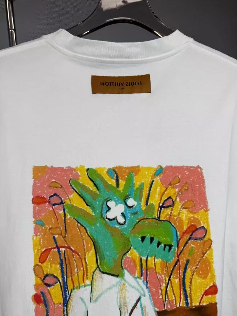 Louis Vuitton Louis Vuitton Cartoon Short Sleeve T-Shirt-yf Size US L / EU 52-54 / 3 - 3 Thumbnail