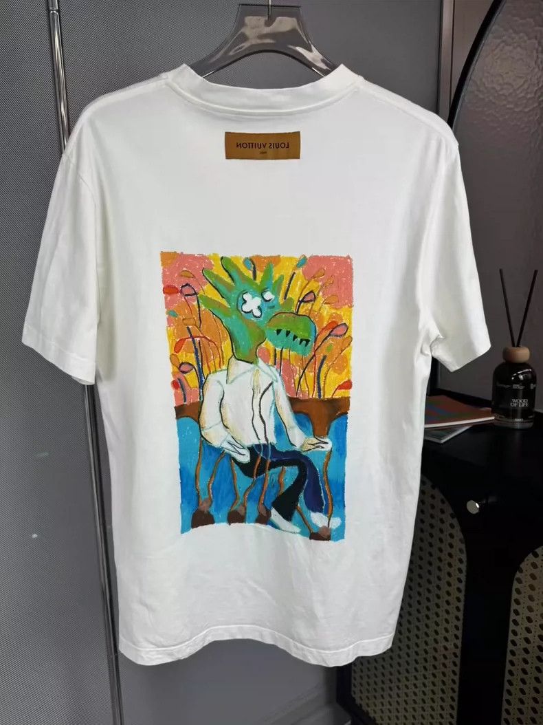 Louis Vuitton Louis Vuitton Cartoon Short Sleeve T-Shirt-yf Size US L / EU 52-54 / 3 - 2 Thumbnail