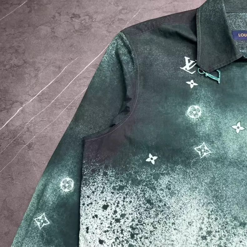 Louis Vuitton Louis Vuitton Long Sleeve Shirt with Ink Blot-yf Size US M / EU 48-50 / 2 - 6 Thumbnail