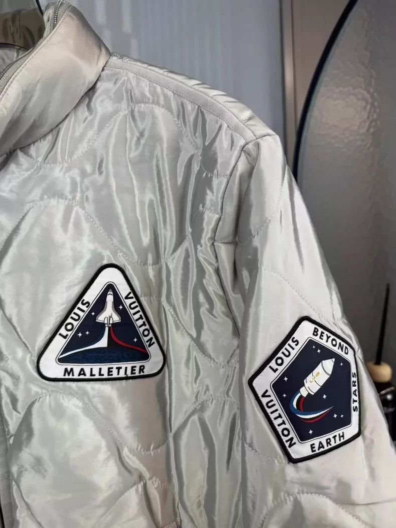 Louis Vuitton Louis Vuitton Silver Astronaut Cotton Jacket-yf Size US L / EU 52-54 / 3 - 3 Thumbnail