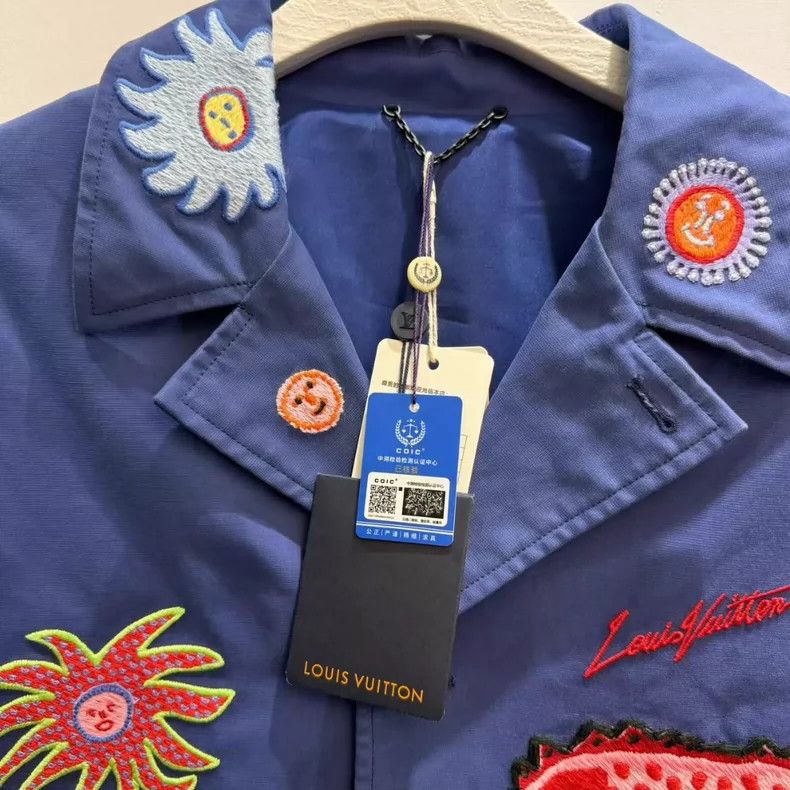 Louis Vuitton Louis Vuitton Yayoi Kusama Denim Jacket-yf Size US L / EU 52-54 / 3 - 2 Thumbnail