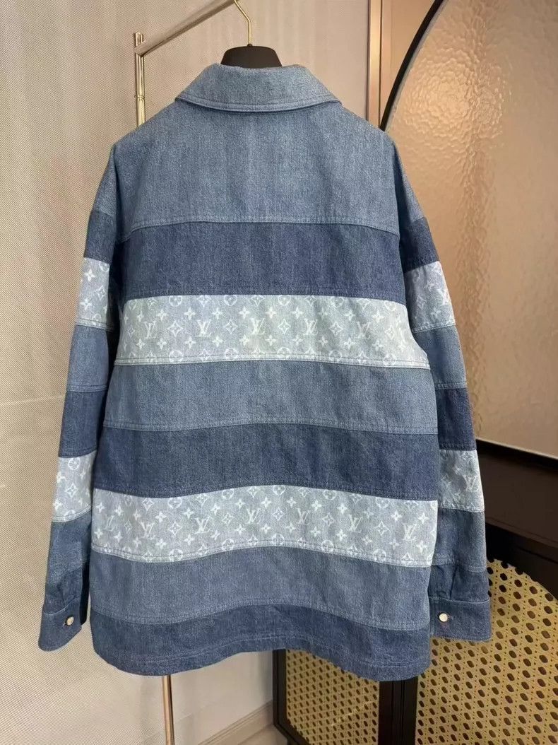 Louis Vuitton Louis Vuitton Striped Long Sleeve Polo Shirt-yf Size US L / EU 52-54 / 3 - 2 Thumbnail