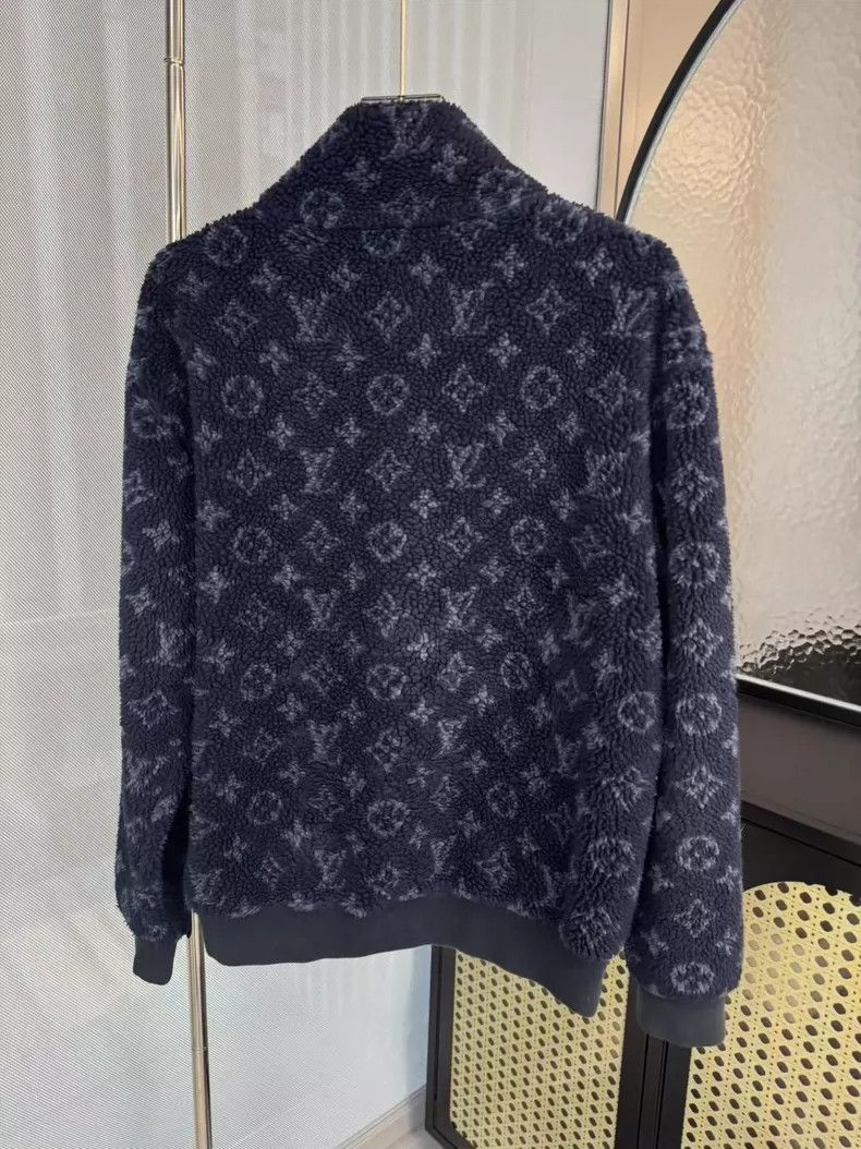Louis Vuitton Louis Vuitton Deep Blue Teddy Zip Jacket-yf Size US M / EU 48-50 / 2 - 2 Thumbnail