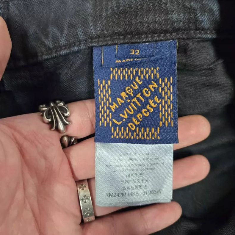 Louis Vuitton Louis Vuitton Checkerboard Pattern Denim Pants-yf Size US 32 / EU 48 - 4 Thumbnail