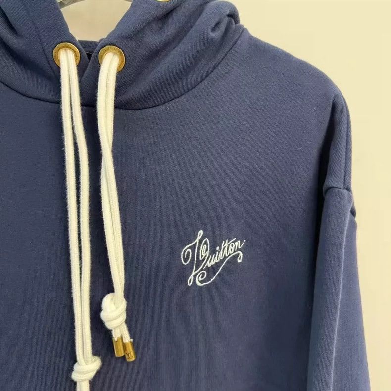 Louis Vuitton Louis Vuitton Navy Blue Long Sleeve Hoodie-yf Size US L / EU 52-54 / 3 - 5 Thumbnail