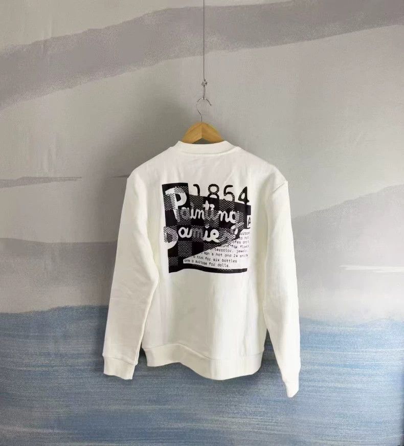 Louis Vuitton Louis Vuitton White Embroidered Sweatshirt L Size-yf Size US L / EU 52-54 / 3 - 3 Thumbnail