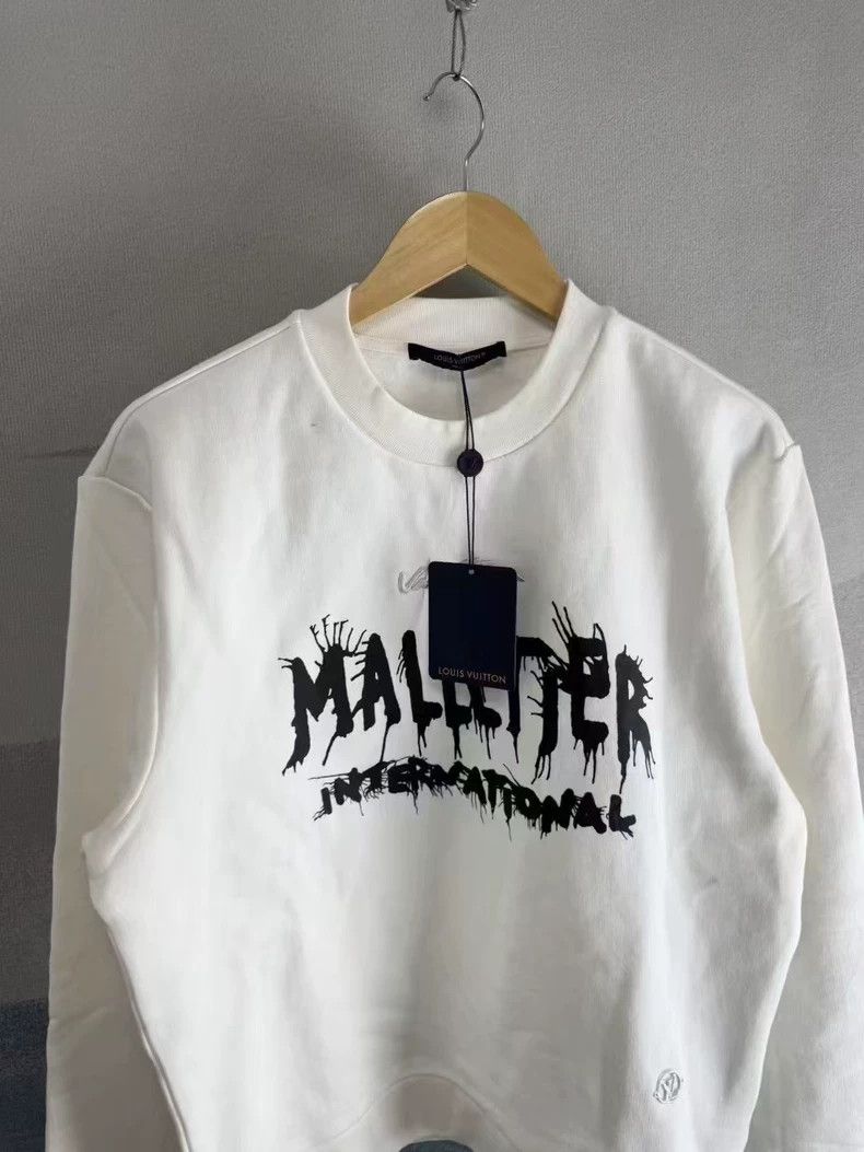 Louis Vuitton Louis Vuitton White Embroidered Sweatshirt L Size-yf Size US L / EU 52-54 / 3 - 2 Thumbnail