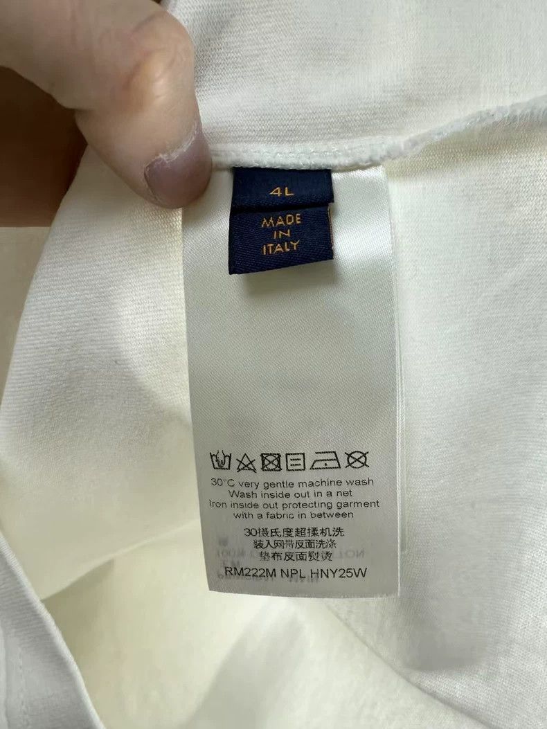 Louis Vuitton Louis Vuitton White Blue Graffiti Short Sleeve T-shirt-yf Size US XXL / EU 58 / 5 - 4 Thumbnail