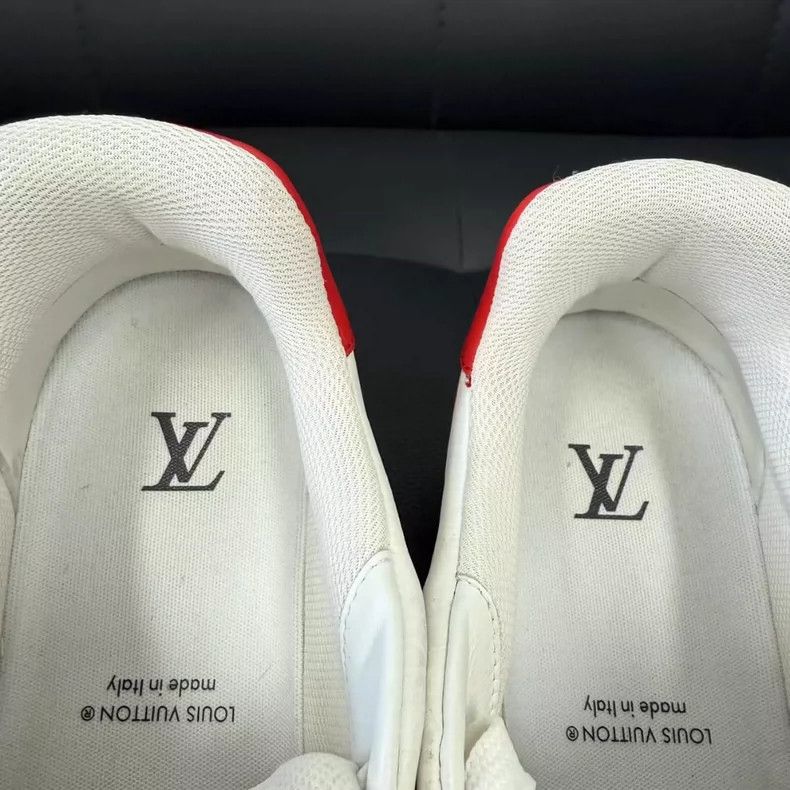 Louis Vuitton Louis Vuitton Red and White Low Top Sneakers-yf Size US 7 / EU 40 - 6 Thumbnail