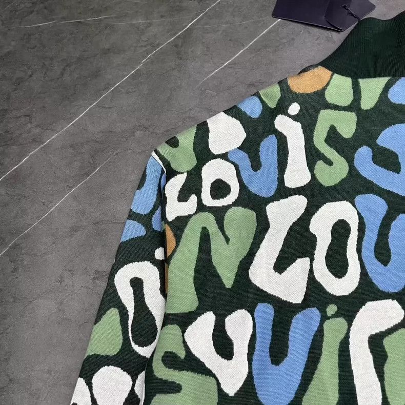 Louis Vuitton Louis Vuitton Logo Knit Jacket Size XL-yf Size US XL / EU 56 / 4 - 3 Thumbnail