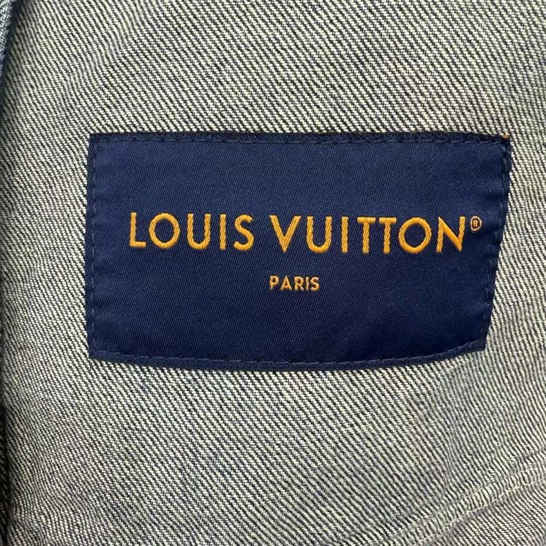 Louis Vuitton LV Louis Vuitton Denim Jacket with Logo-yf Size US L / EU 52-54 / 3 - 3 Thumbnail