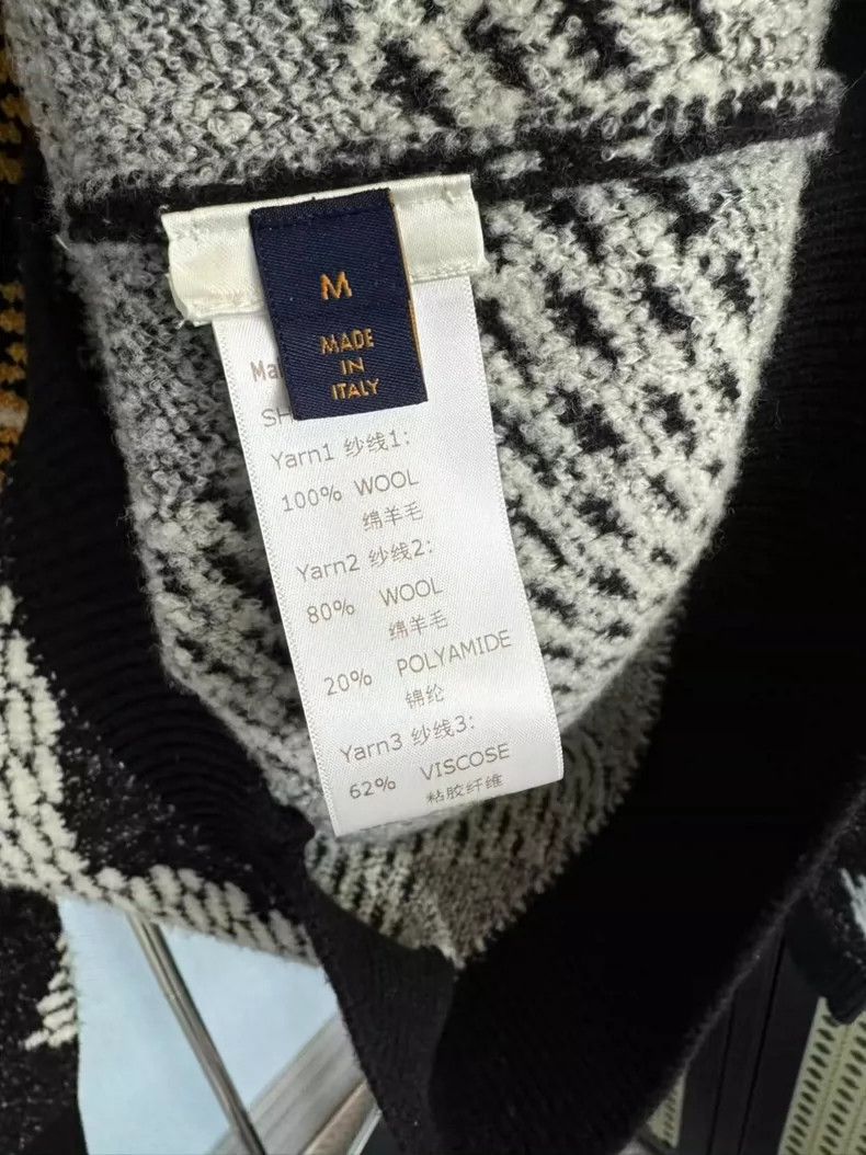 Louis Vuitton Louis Vuitton Black Gray Yellow Knit Sweater-yf Size US M / EU 48-50 / 2 - 4 Thumbnail