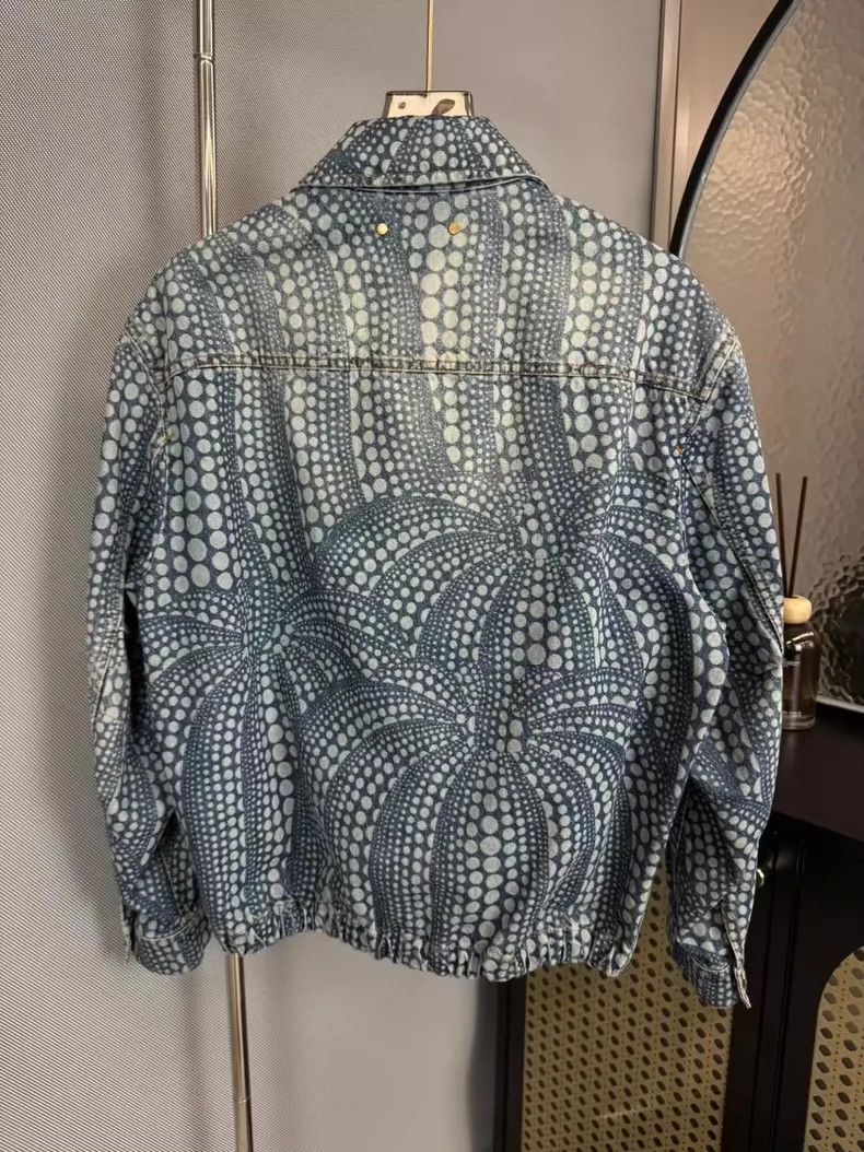 Louis Vuitton Louis Vuitton x Yayoi Kusama Denim Jacket-yf Size US L / EU 52-54 / 3 - 2 Thumbnail