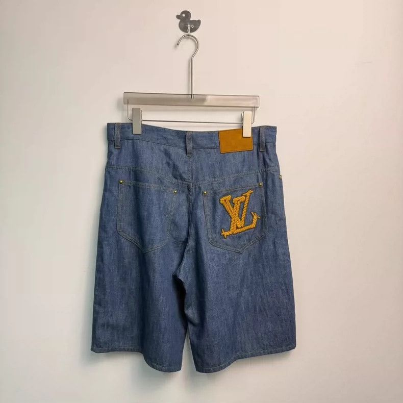 Louis Vuitton LV Louis Vuitton Blue Denim Casual Shorts-yf Size US 30 / EU 46 - 4 Thumbnail