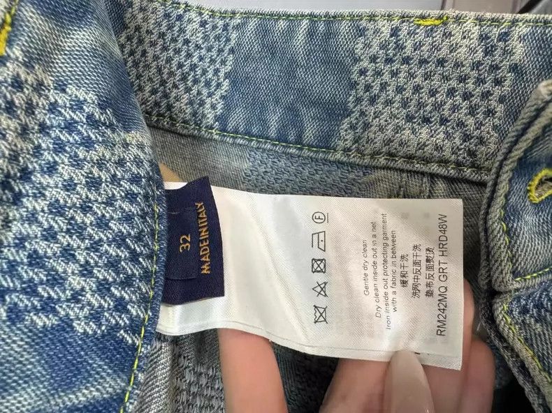 Louis Vuitton Louis Vuitton Checkered Denim Pants New-yf Size US 32 / EU 48 - 5 Thumbnail