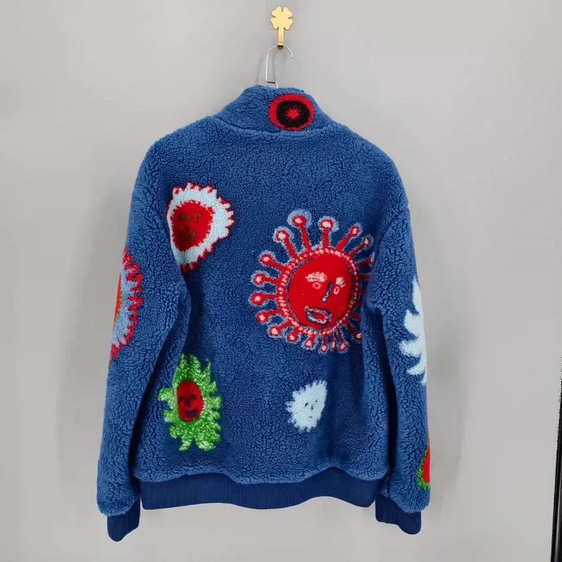 Louis Vuitton Louis Vuitton x Yayoi Kusama Blue Teddy Jacket-yf Size US XXL / EU 58 / 5 - 2 Thumbnail