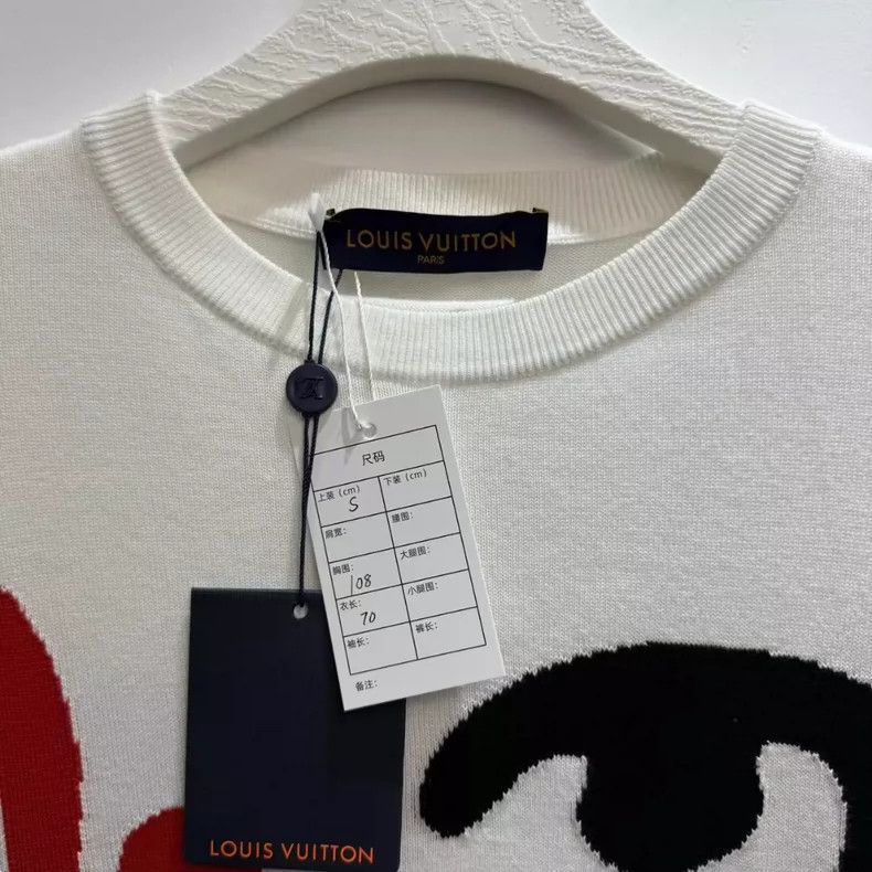 Louis Vuitton LV Louis Vuitton Colorful Face Knitted Short Sleeve-yf Size US S / EU 44-46 / 1 - 2 Thumbnail