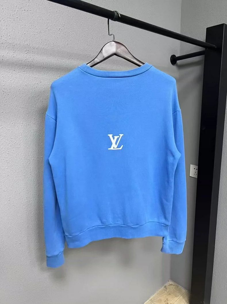 Louis Vuitton Blue Sweatshirt with Breakers Print-yf Size US M / EU 48-50 / 2 - 2 Thumbnail