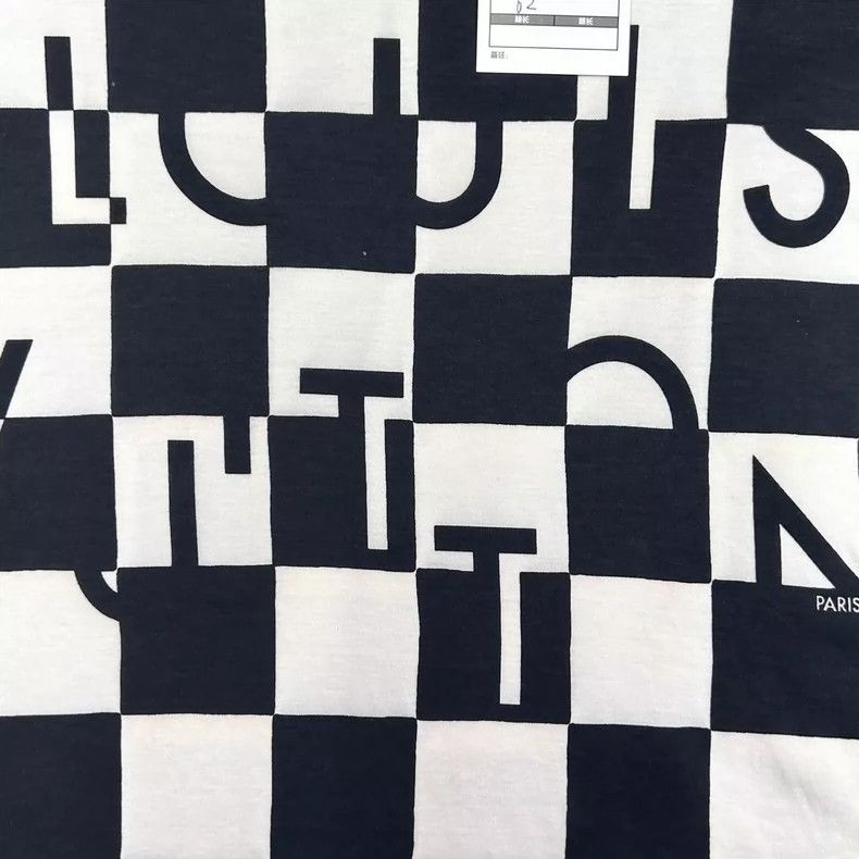 Louis Vuitton Louis Vuitton Black White Checkered Short Sleeve Tee-yf Size US XS / EU 42 / 0 - 3 Thumbnail