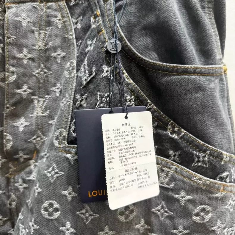 Louis Vuitton LV Louis Vuitton Inconsistent Cut Denim Pants-yf Size US 36 / EU 52 - 2 Thumbnail