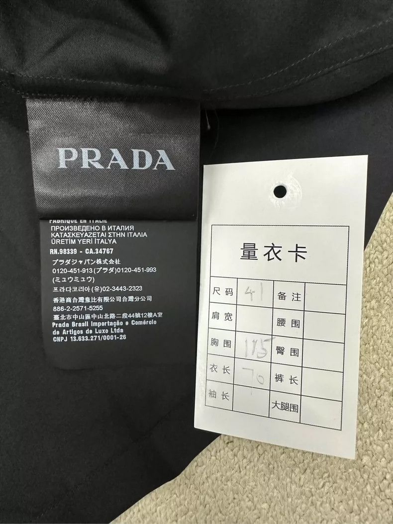 Prada Prada Velvet Long Sleeve Shirt Jacket-yf Size US M / EU 48-50 / 2 - 6 Thumbnail