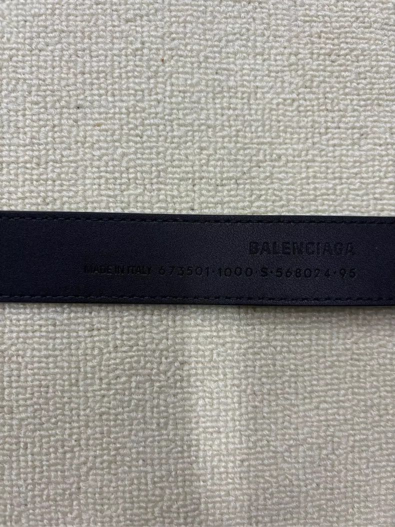 Balenciaga Balenciaga Rare Metal Logo Leather Belt-yf Size ONE SIZE - 3 Thumbnail