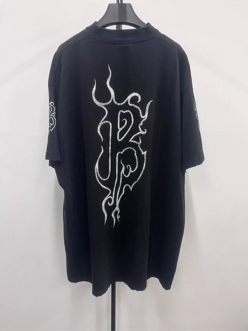 Balenciaga Balenciaga Lightning Logo Short Sleeve T-Shirt-yf Size US S / EU 44-46 / 1 - 2 Thumbnail