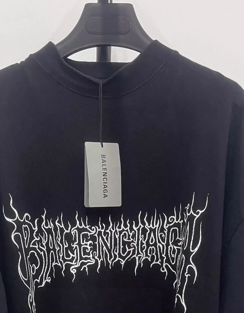 Balenciaga Balenciaga Lightning Logo Short Sleeve T-Shirt-yf Size US S / EU 44-46 / 1 - 3 Thumbnail