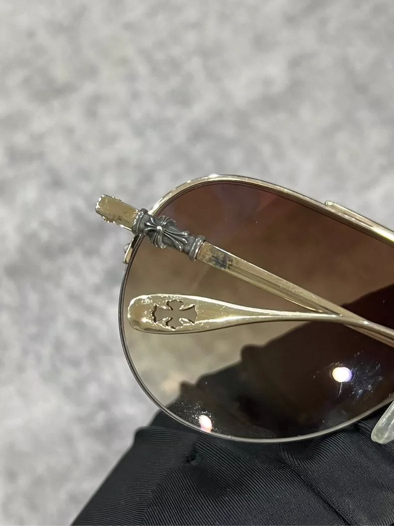 Chrome Hearts Chrome Hearts Sunglasses with Brown Lenses-yf Size ONE SIZE - 4 Thumbnail