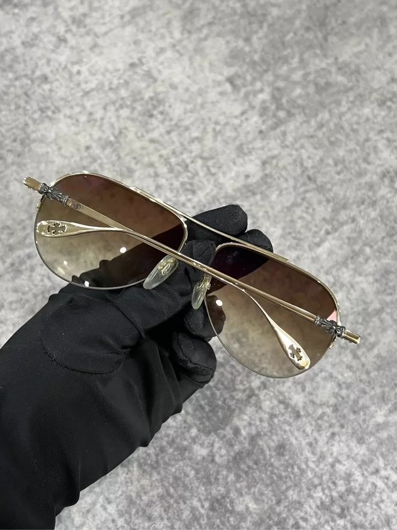 Chrome Hearts Chrome Hearts Sunglasses with Brown Lenses-yf Size ONE SIZE - 2 Thumbnail