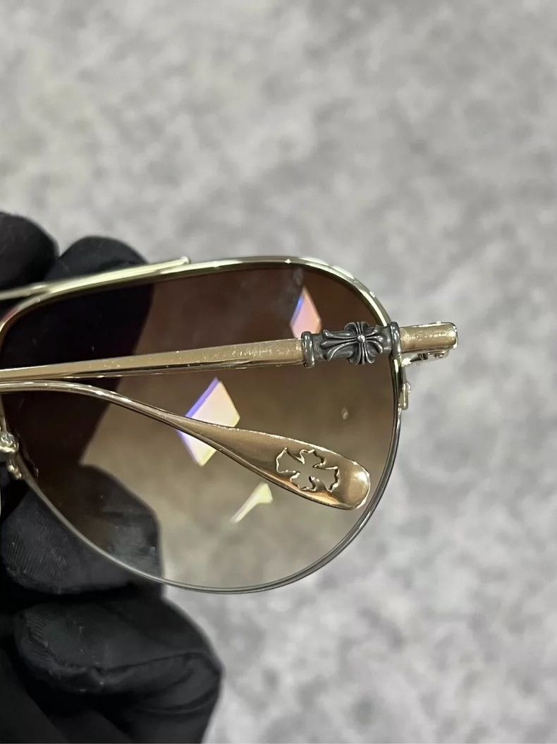 Chrome Hearts Chrome Hearts Sunglasses with Brown Lenses-yf Size ONE SIZE - 3 Thumbnail