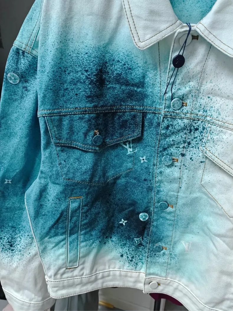 Louis Vuitton Louis Vuitton Gradient Starry Denim Jacket-yf Size US L / EU 52-54 / 3 - 3 Thumbnail